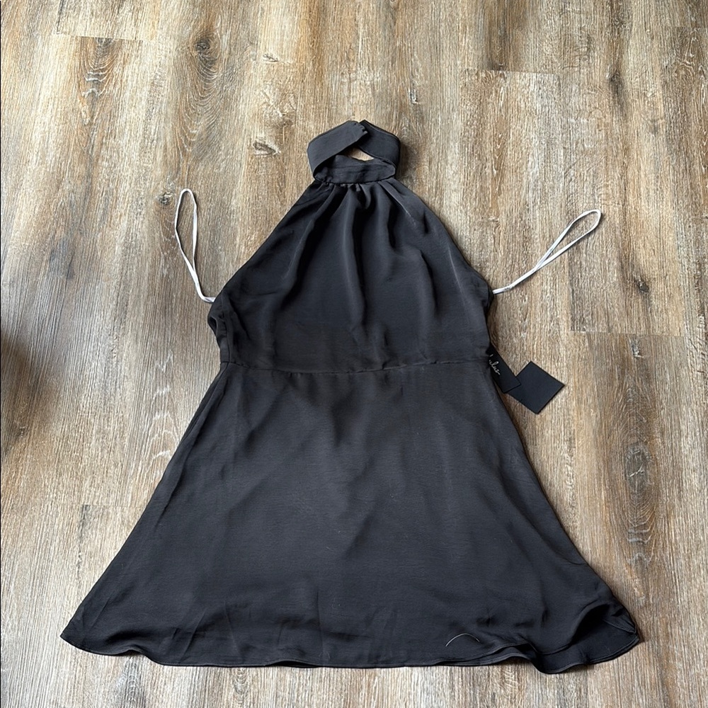 Lulu’s Black Halter Dress